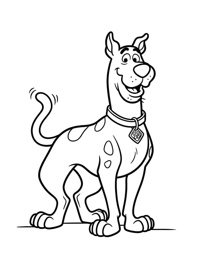 Vtipný Scooby Doo omalovánka