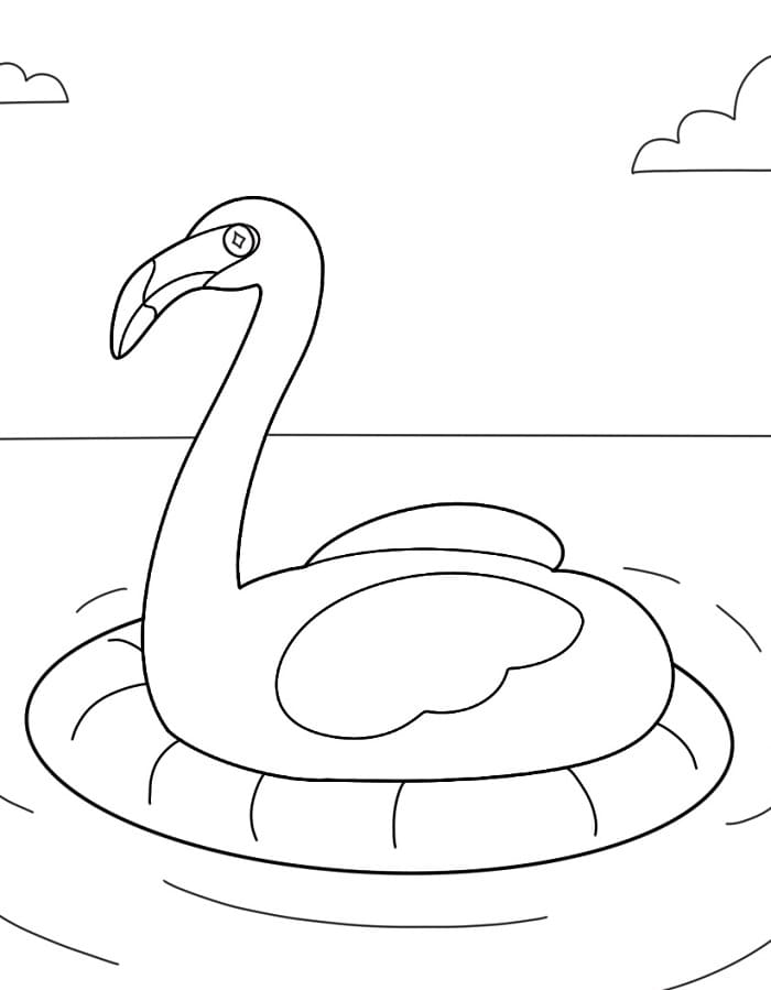 Vytisknout Plameňáka omalovánka