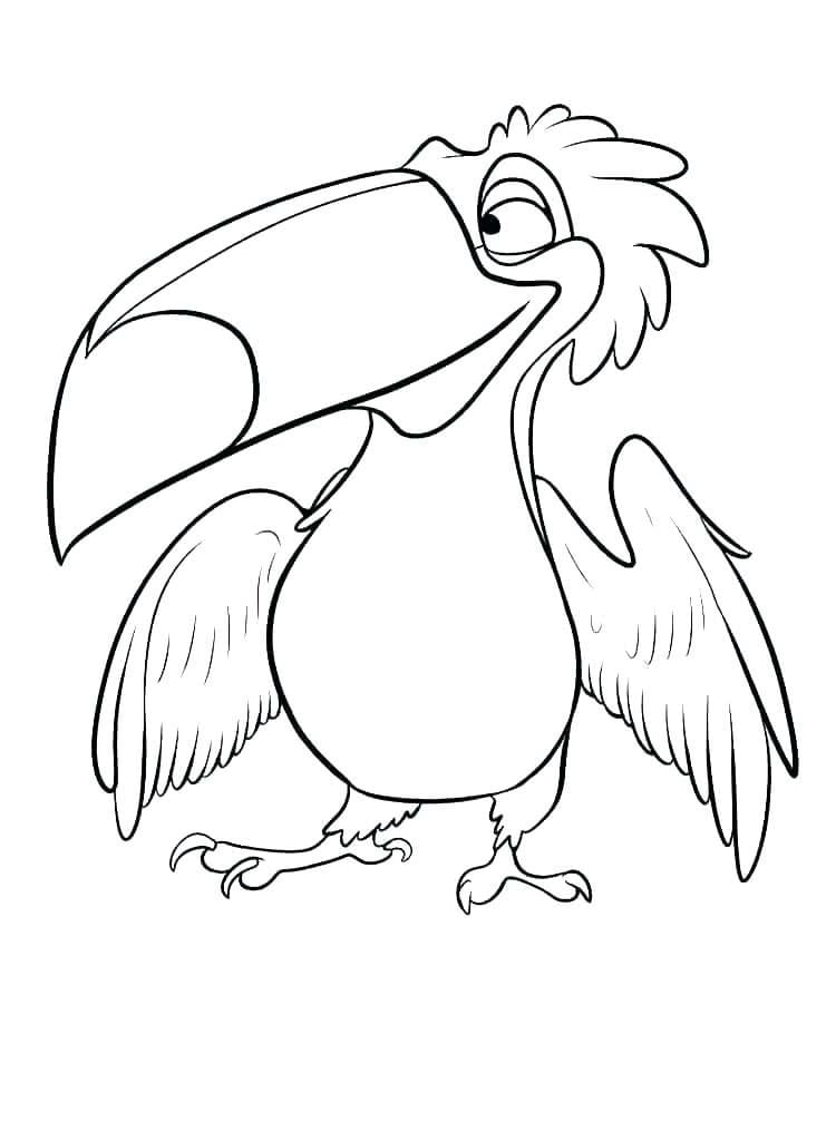 Vytisknout tukana omalovánka