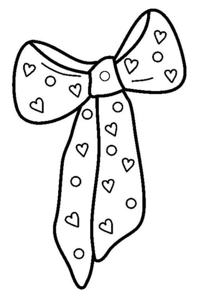 Omalovánka Zdarma mašle k tisku