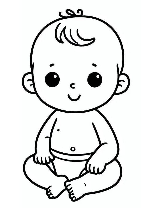Zdarma miminko k tisku omalovánka