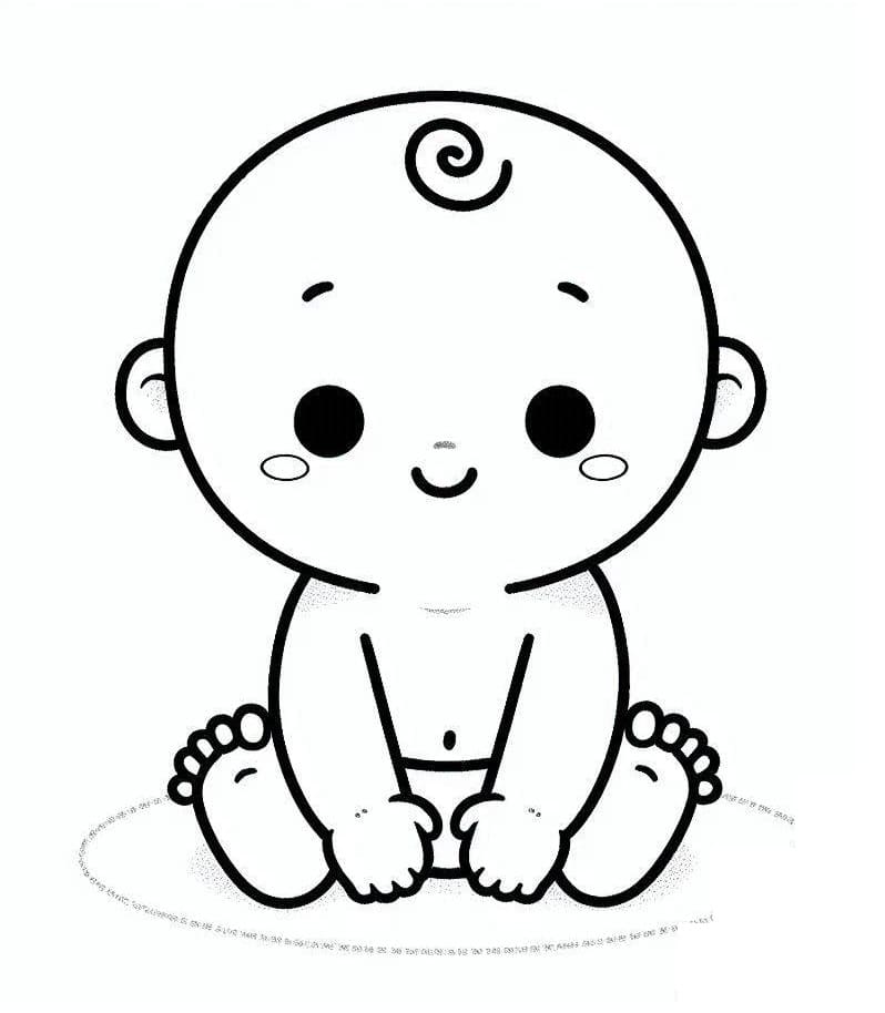 Zdarma miminko pro děti omalovánka