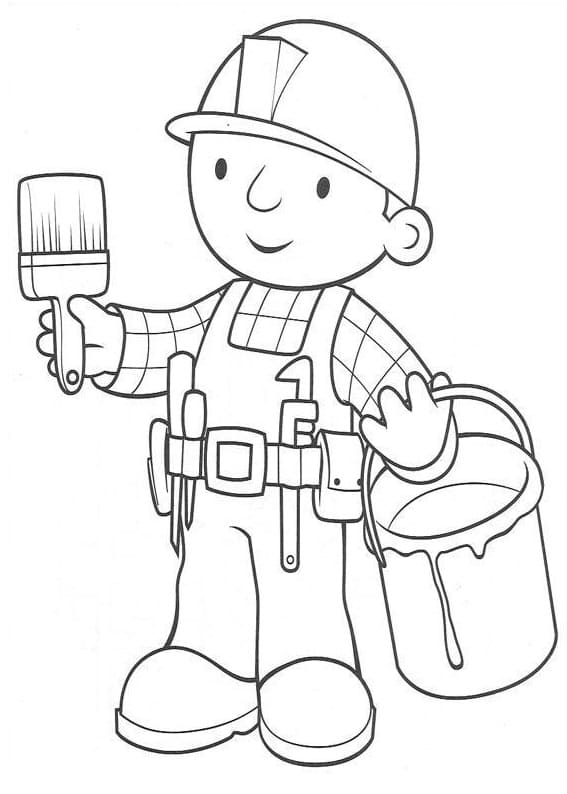 Zdarma obrázek Bořka Stavitele omalovánka