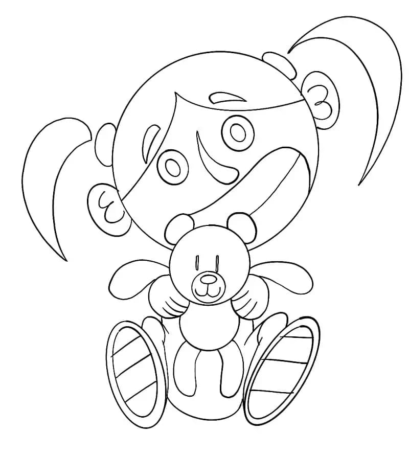 Zdarma tisknutelné miminko omalovánka