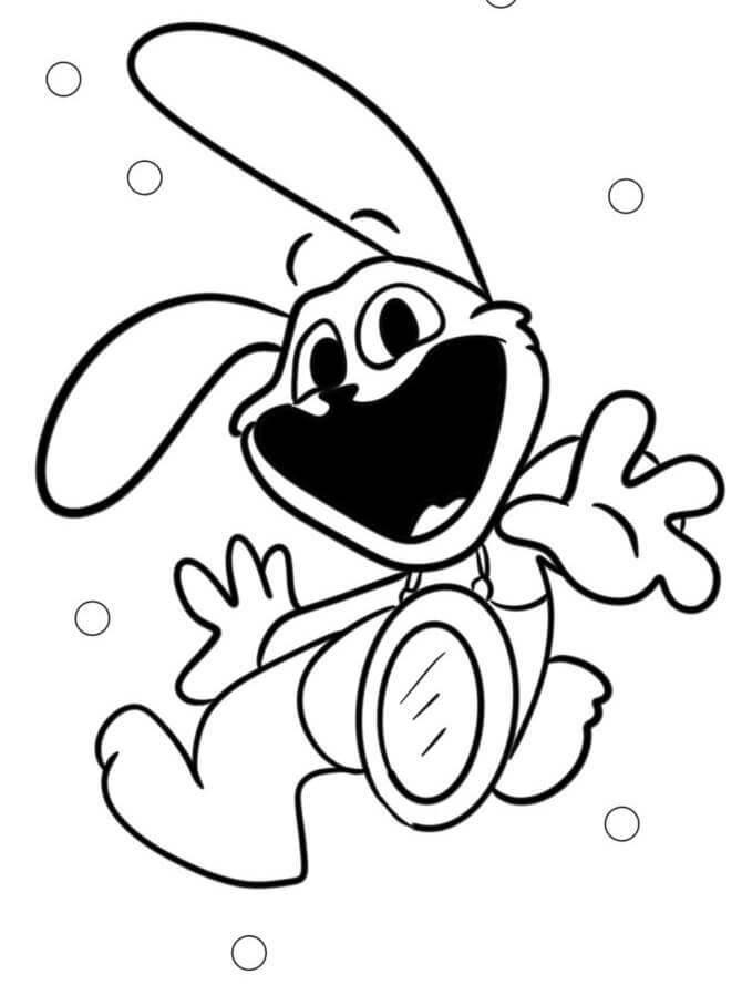 Zdarma tisknutelní Smiling Critters omalovánka