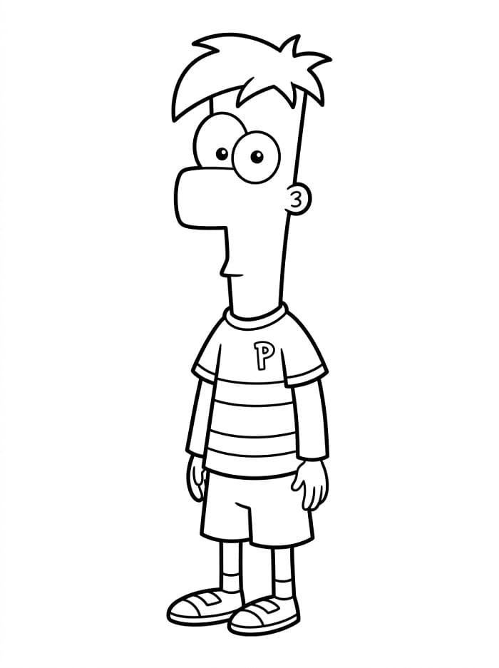 Animovaný Phineas a Ferb omalovánka