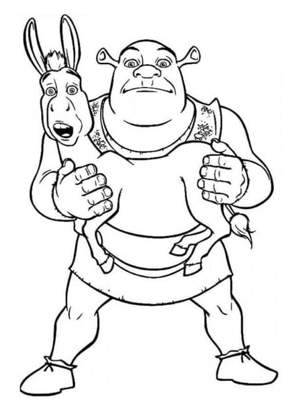 Bezplatný Shrek omalovánka