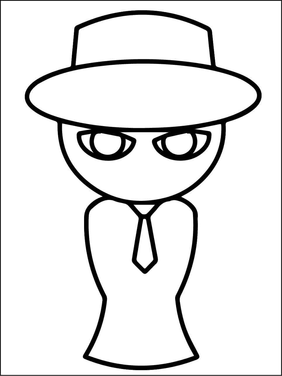Black z Incredibox Sprunki omalovánka