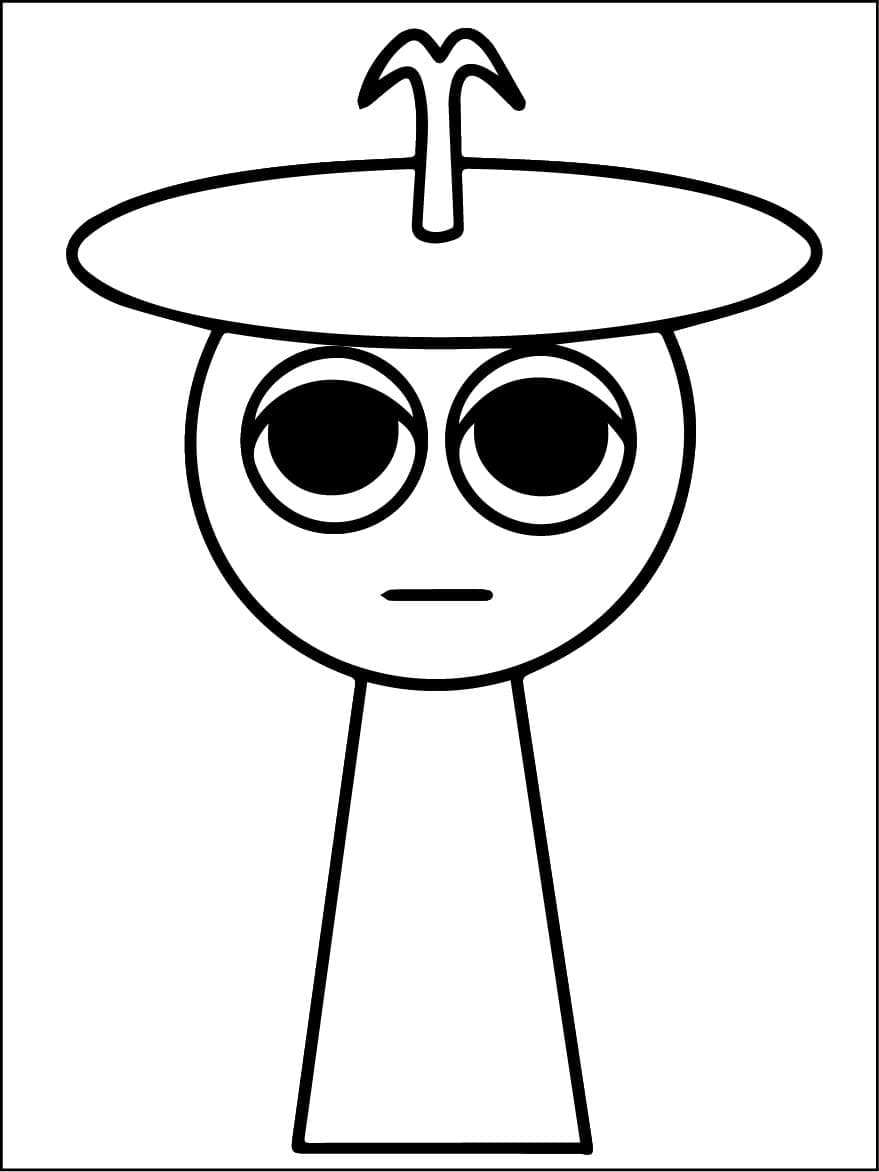 Clukr z Incredibox Sprunki omalovánka