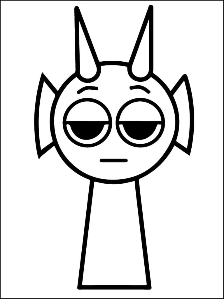 Omalovánka Durple z Incredibox Sprunki