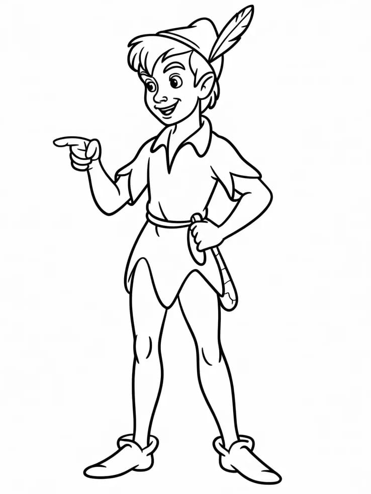 Fantastický Peter Pan omalovánka