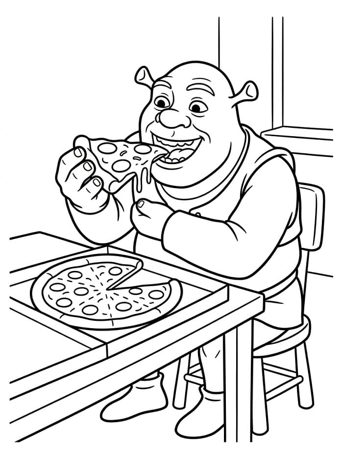 Fantastický Shrek omalovánka