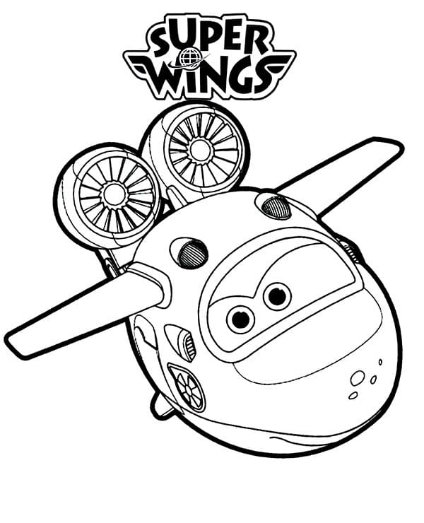 Mira v Super Wings omalovánka