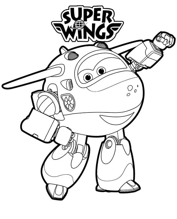 Mira ze Super Wings omalovánka