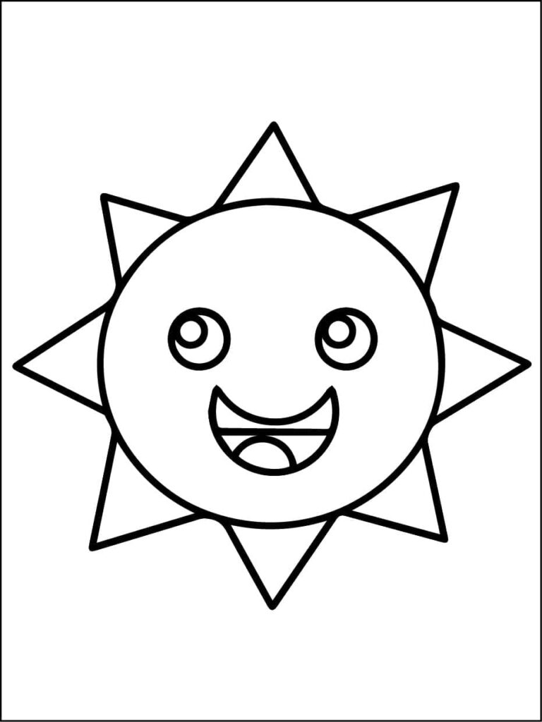 Omalovánka Mr. Sun z Incredibox Sprunki