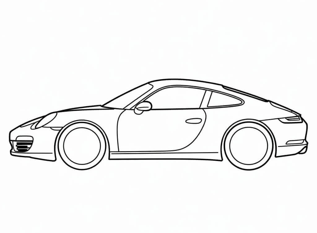 Normální Porsche omalovánka