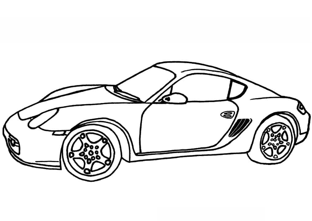 Obrázek Porsche omalovánka