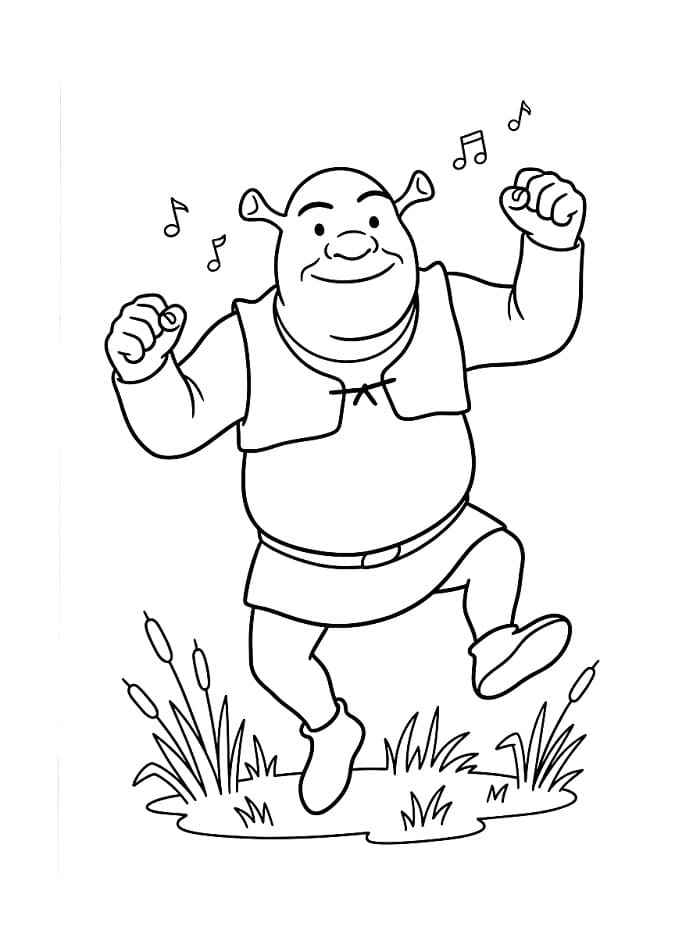 Ohromující Shrek omalovánka