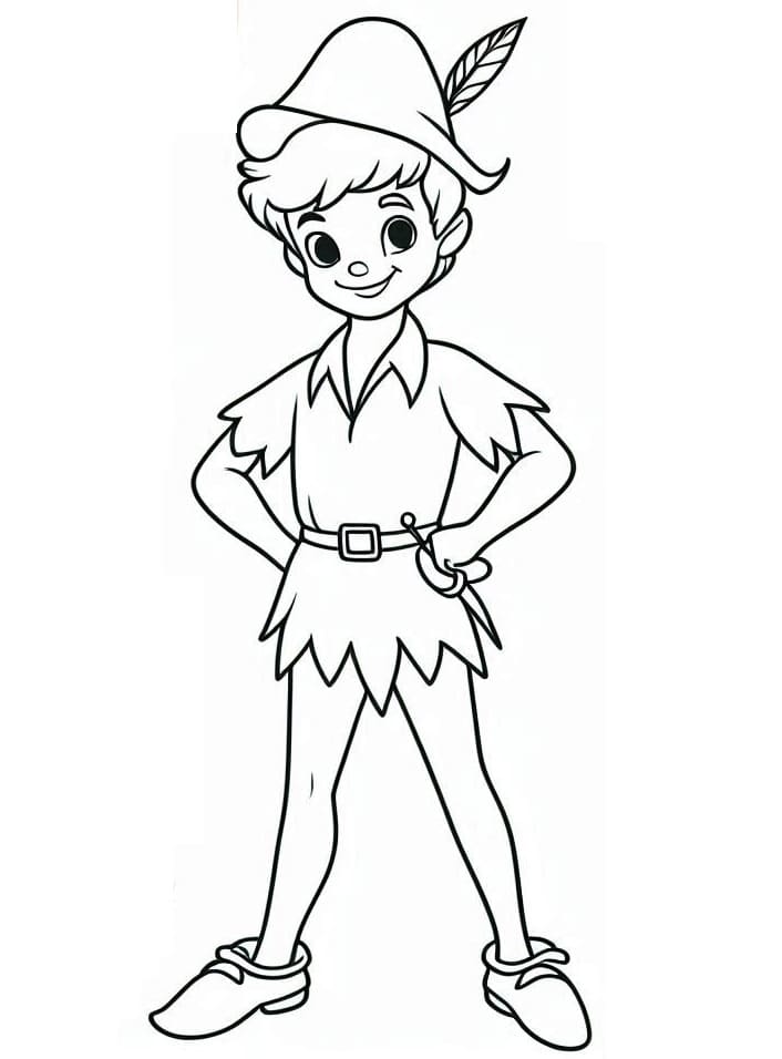 Peter Pan Disney omalovánka