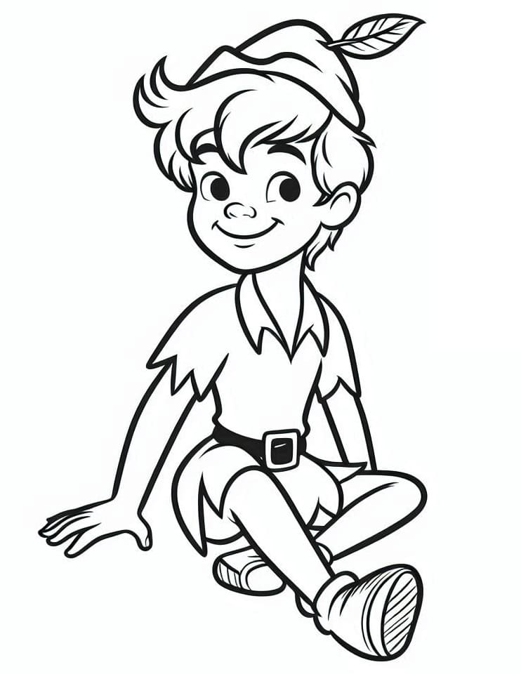 Peter Pan od Disney omalovánka