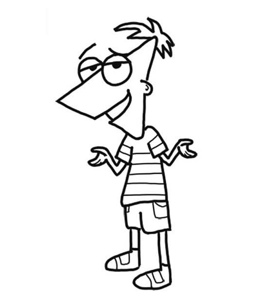 Phineas a Ferb 2 omalovánka
