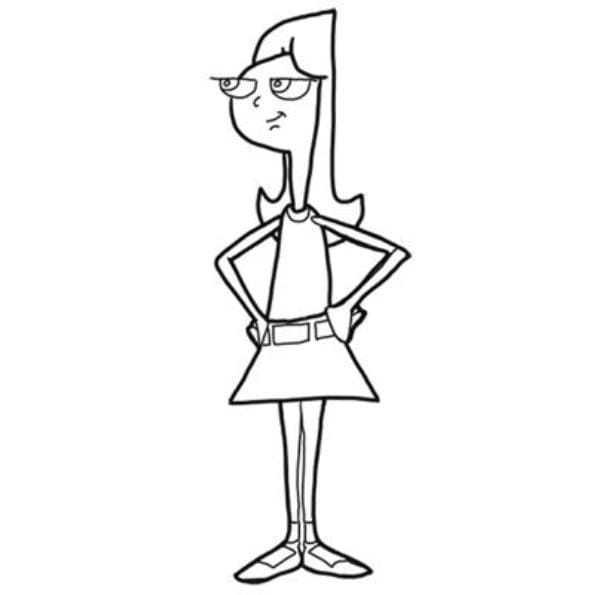 Phineas a Ferb pro 3leté děti omalovánka