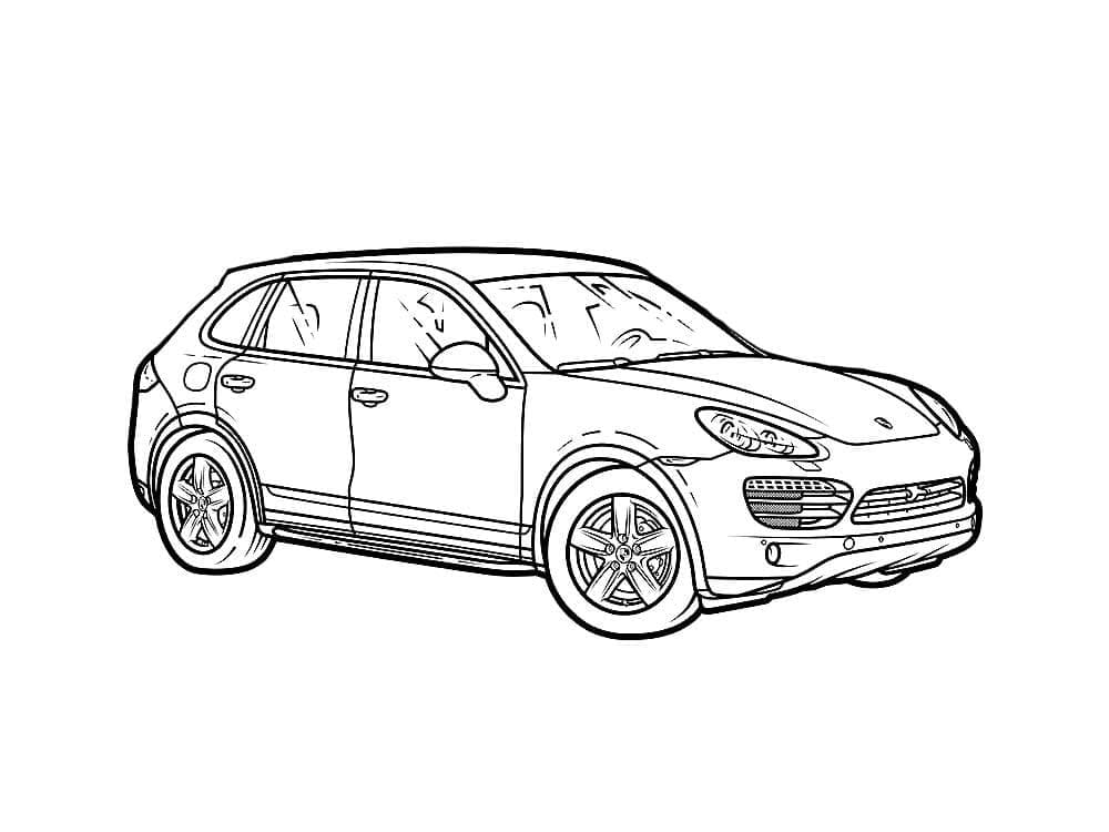 Porsche k tisku omalovánka