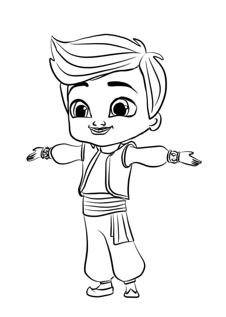 Shimmer a Shine k vytisknutí omalovánka