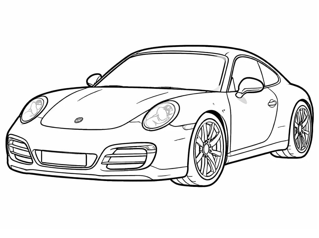 Porsche omalovánky