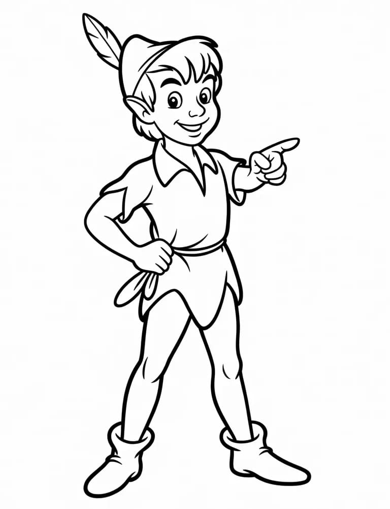 Skvělý Peter Pan omalovánka