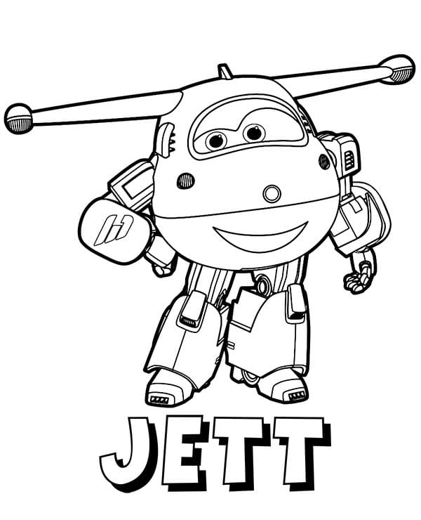 Super Wings Jett omalovánka
