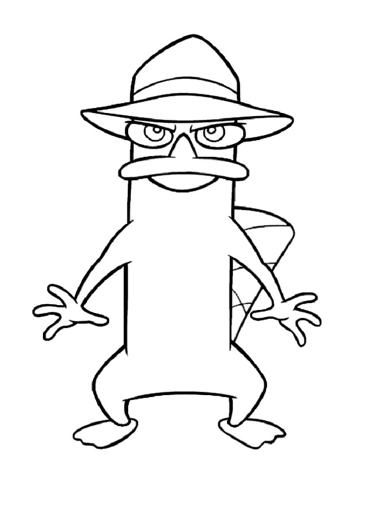 Tisknutelný Phineas a Ferb pro děti omalovánka