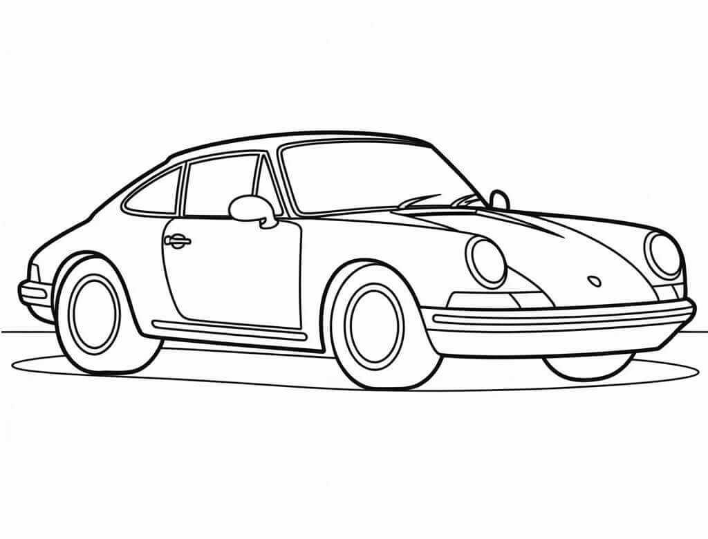 Úžasné Porsche omalovánka