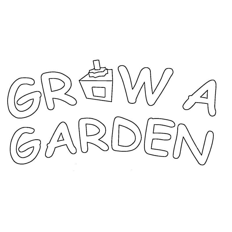 Velmi roztomilé Grow a Garden omalovánka