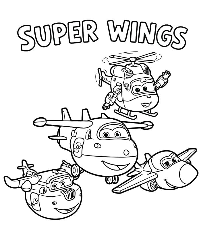 Super Wings omalovánky