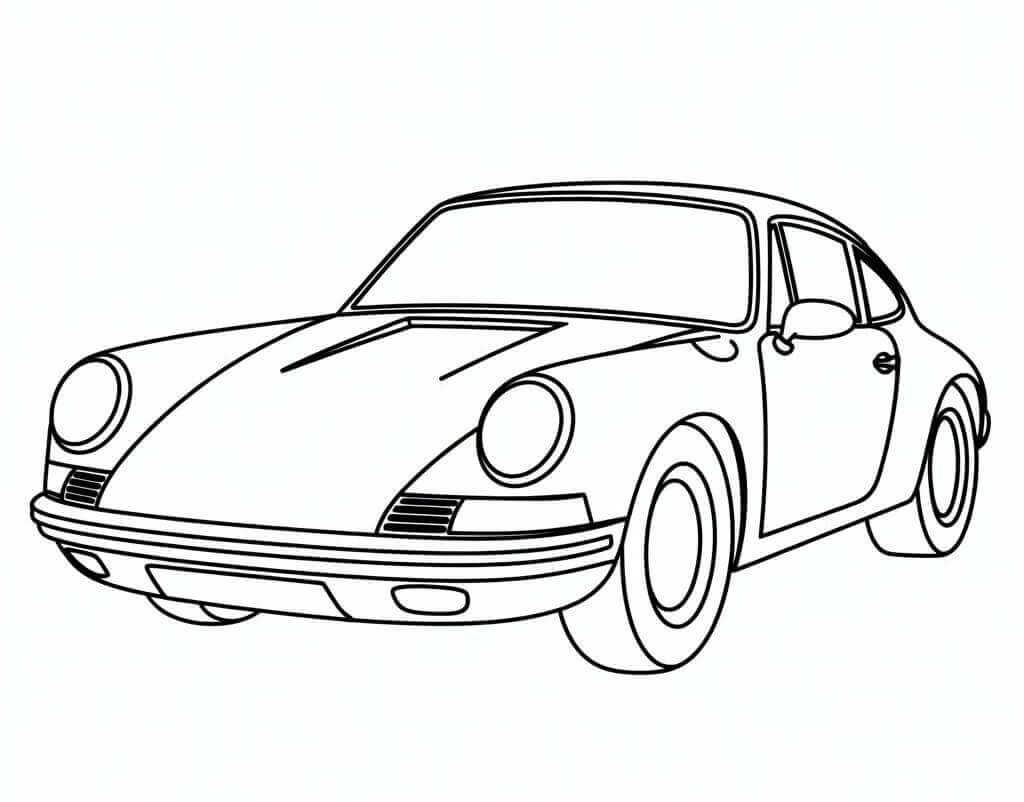 Základní Porsche omalovánka