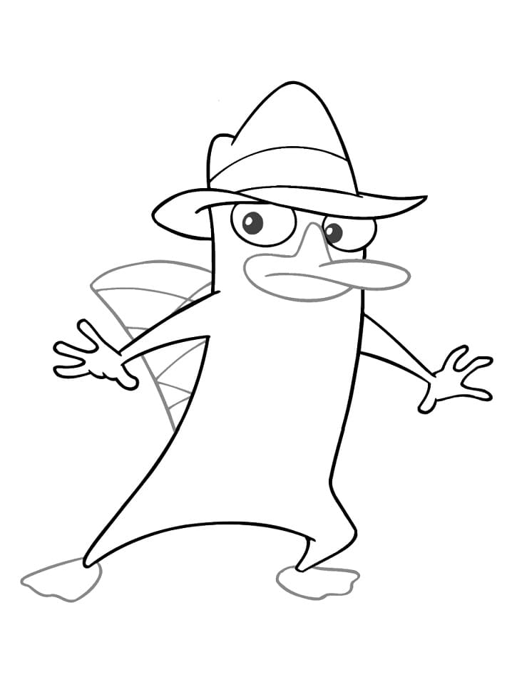 Zdarma Phineas a Ferb k tisku omalovánka