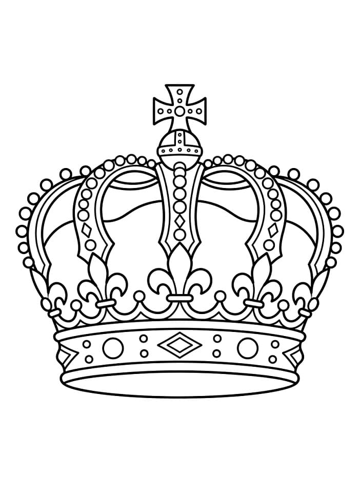 Animovaná koruna omalovánka