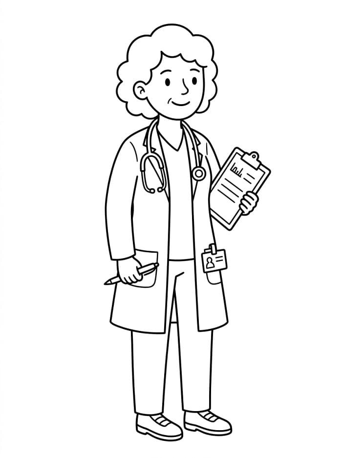 Animovaný Doktor omalovánka