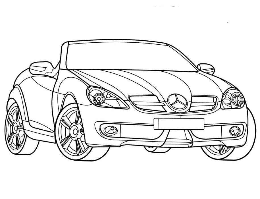 Auto Mercedes omalovánka