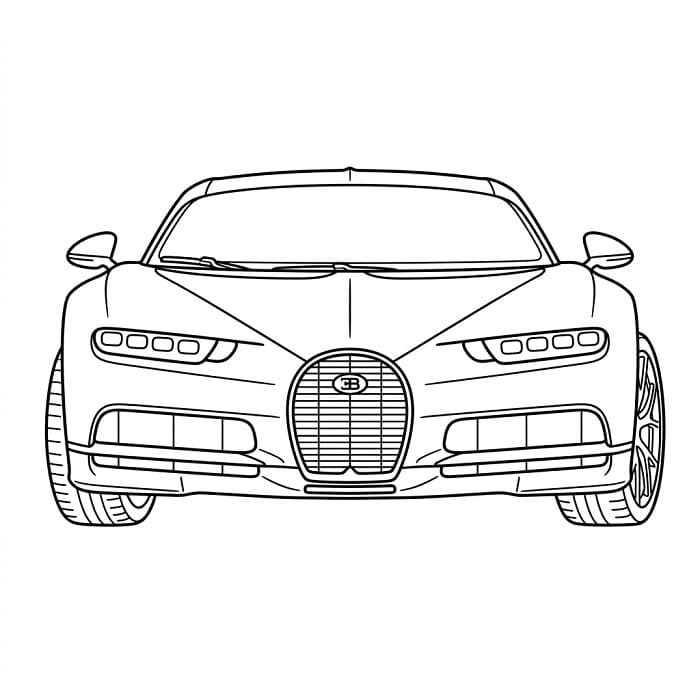 Báječné Bugatti omalovánka