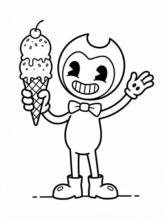 Bendy hra omalovánka