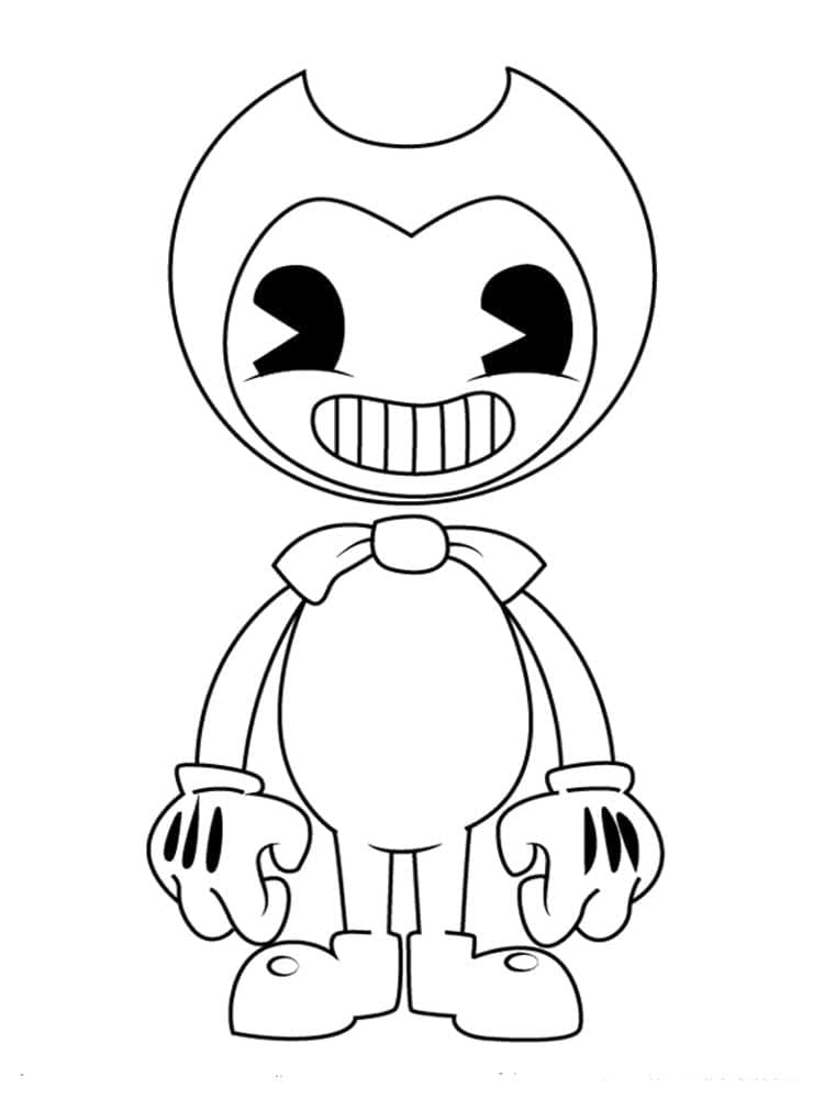 Bendy pro 1leté děti omalovánka