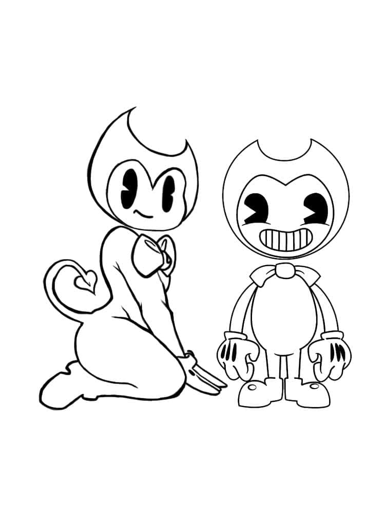 Bendy pro 2leté děti omalovánka