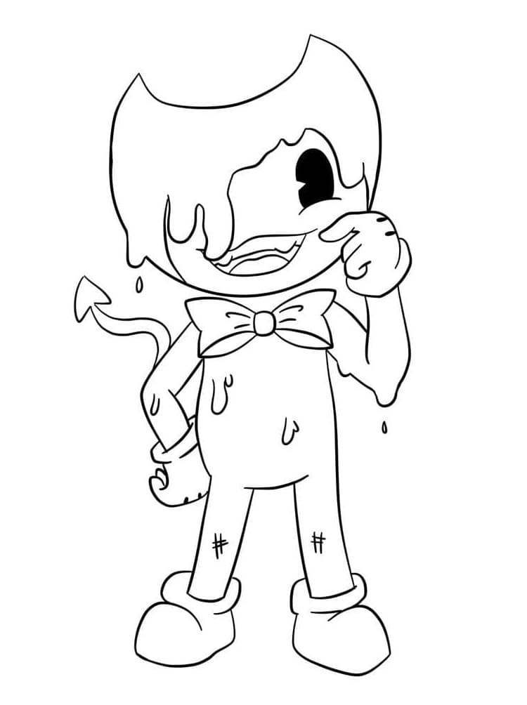 Bendy pro 3leté děti omalovánka