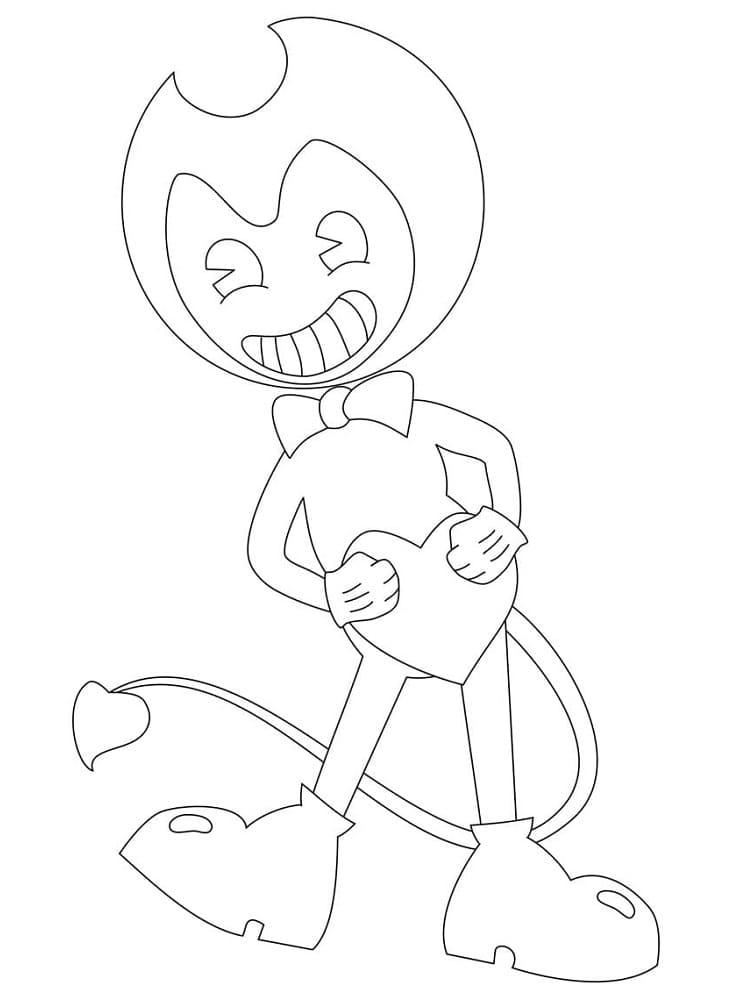 Bendy pro 4leté děti omalovánka