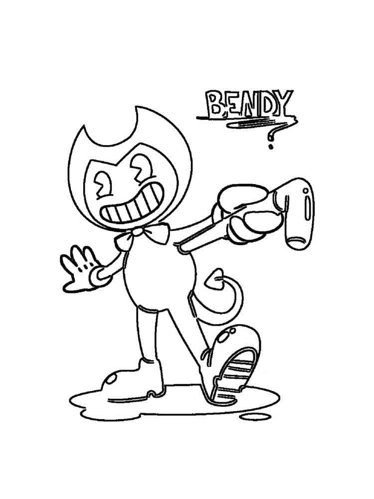 Bendy pro děti omalovánka