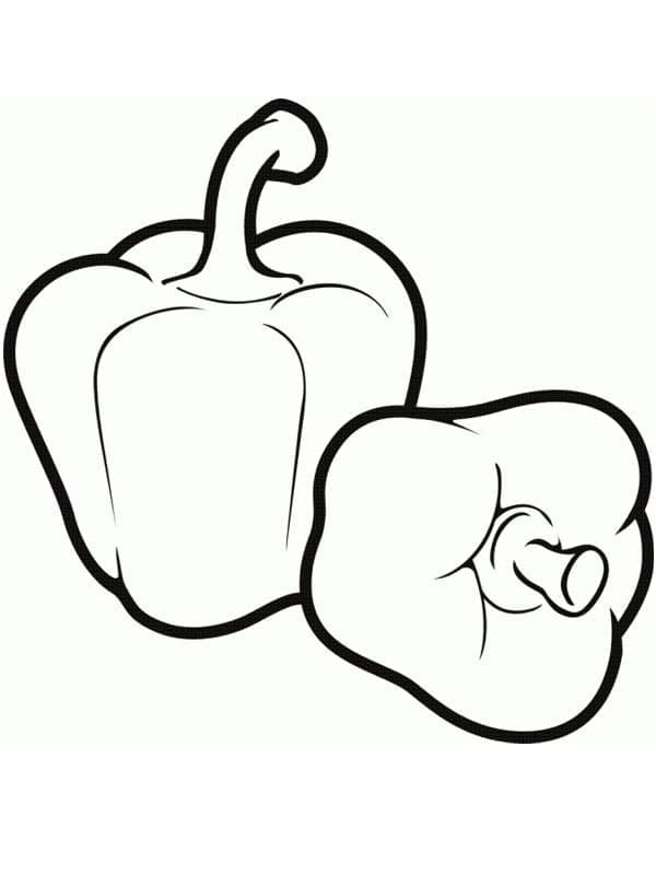 Bezplatná paprika pro děti omalovánka