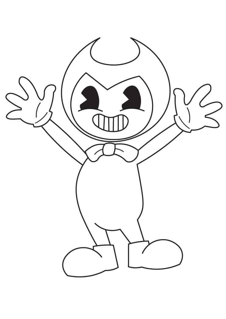 Bezplatný Bendy k tisku omalovánka