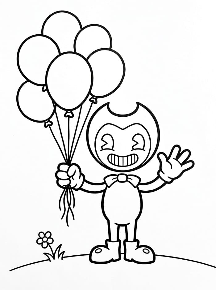 Bezplatný Bendy k vytištění omalovánka